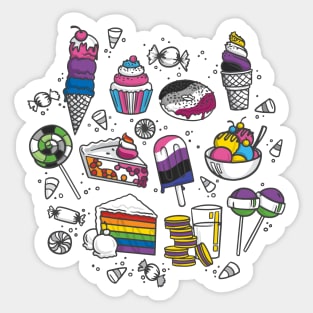 Sweet Pride Flags Sticker